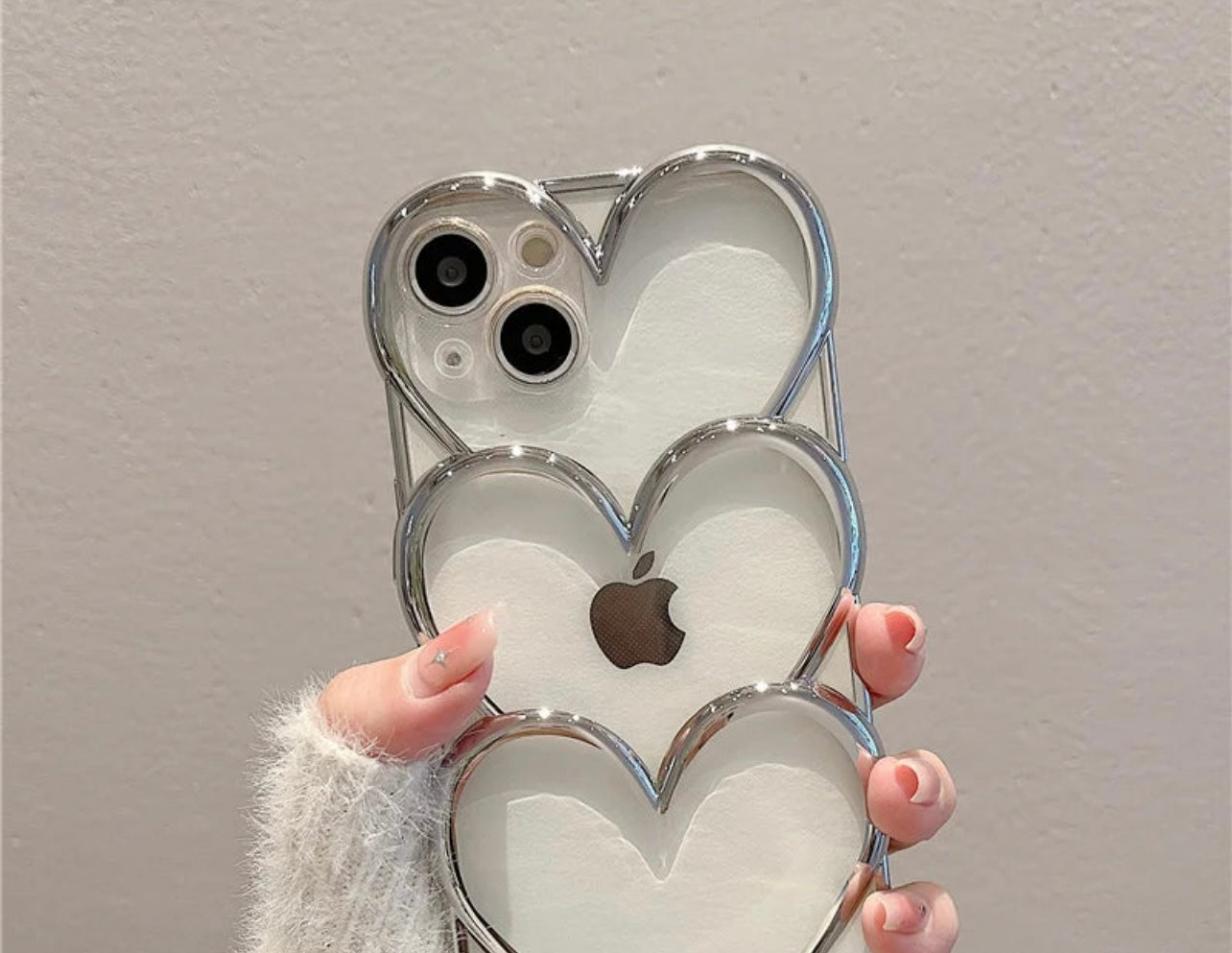 '' Love Me Not'' Luxury Heart Case For iPhone