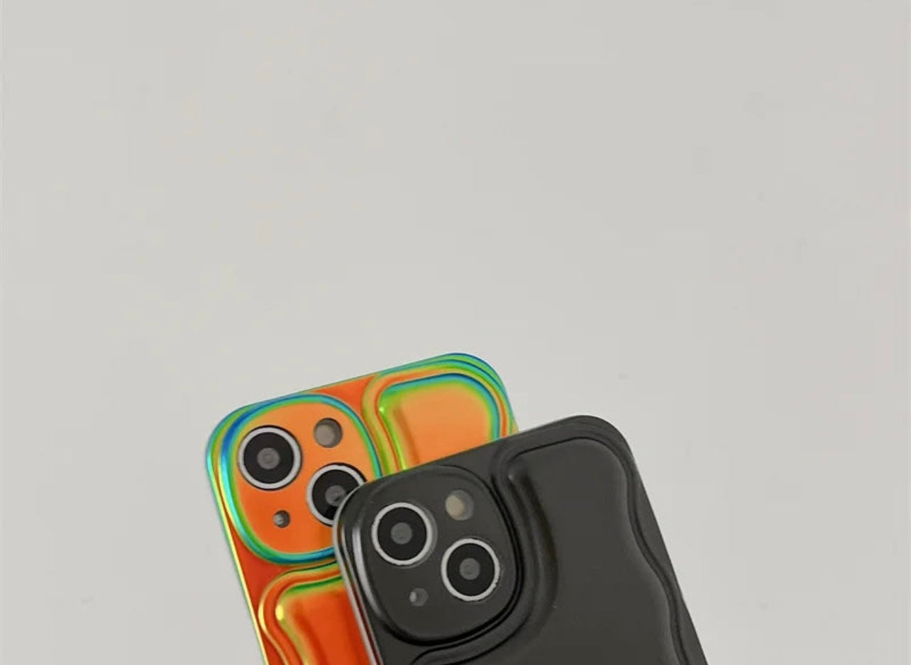 Luxury Matte Laser Gradient case For iPhone