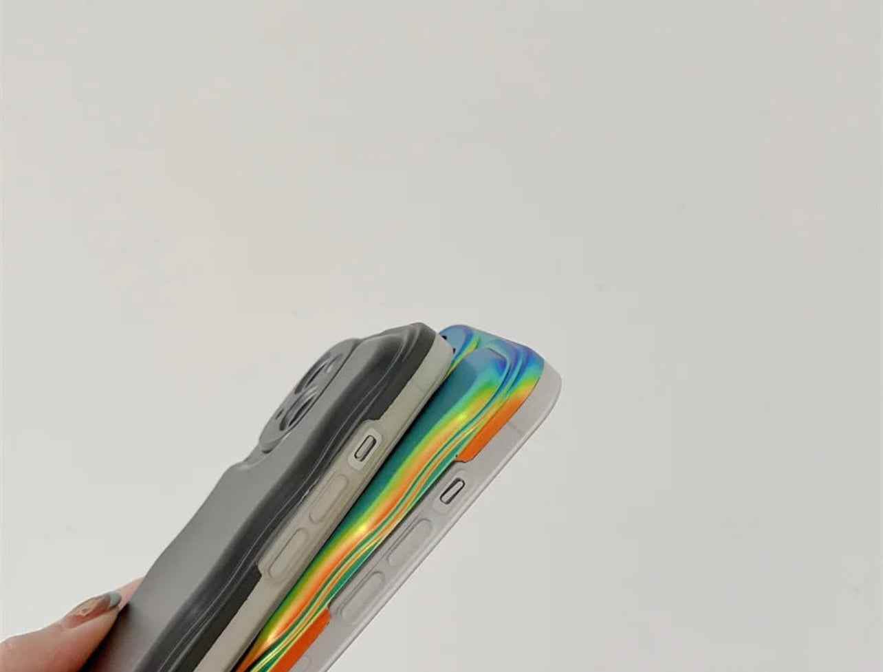 Luxury Matte Laser Gradient case For iPhone