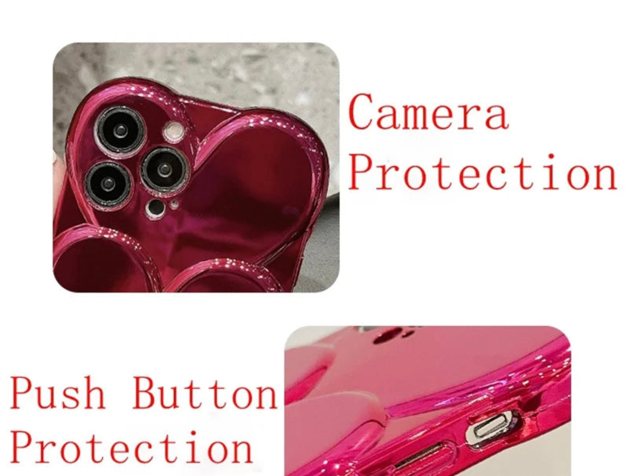 '' Love Me Not'' Luxury Heart Case For iPhone