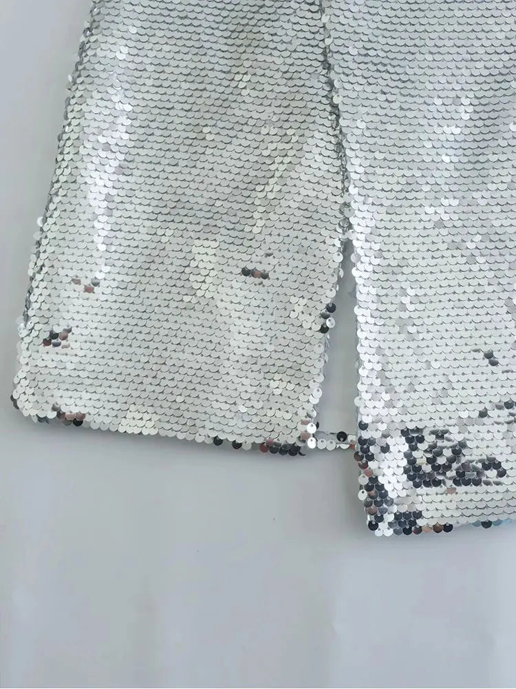 ''Nia'' Sequined Mini Skirt
