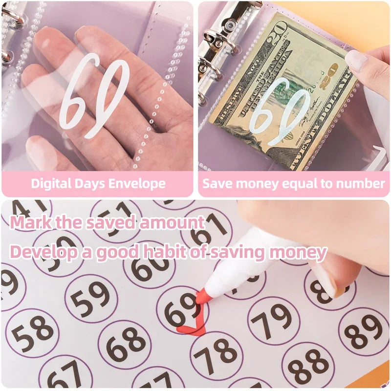 LETS SAVE! 100 Envelope Savings Challenge (Physical Copy)
