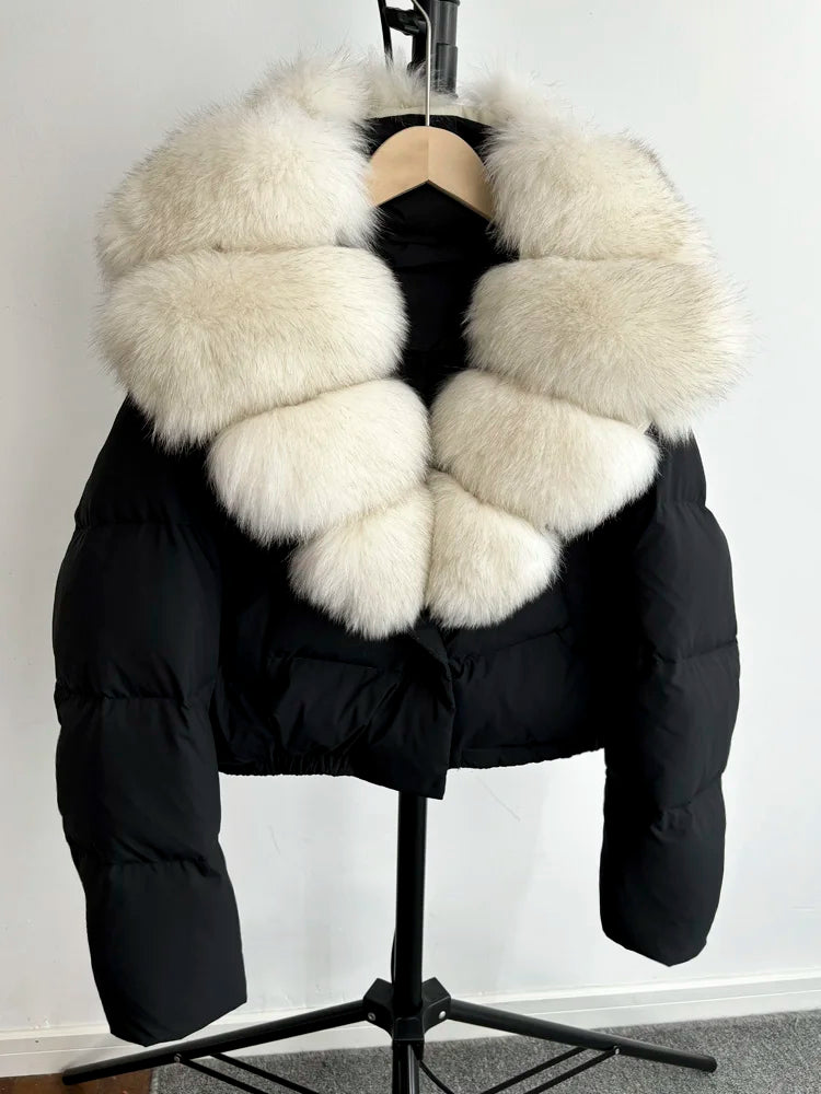 ''Alai'' Natural Fox Fur Coat