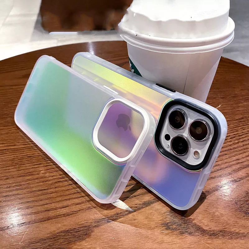 Frosty Anti Shock Laser Matte Case For iPhone
