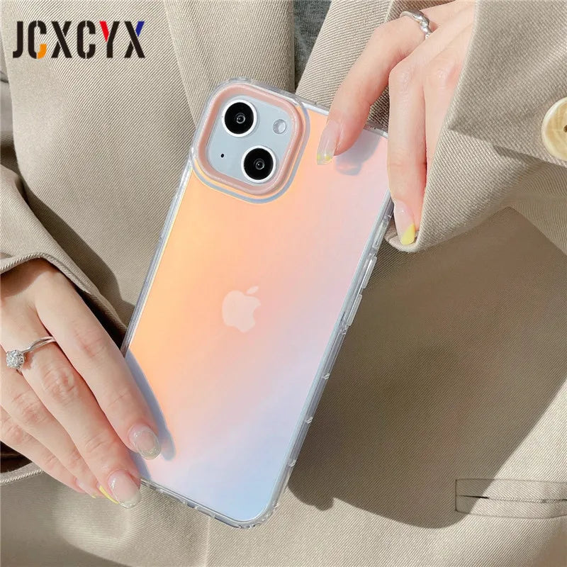 Frosty Anti Shock Laser Matte Case For iPhone