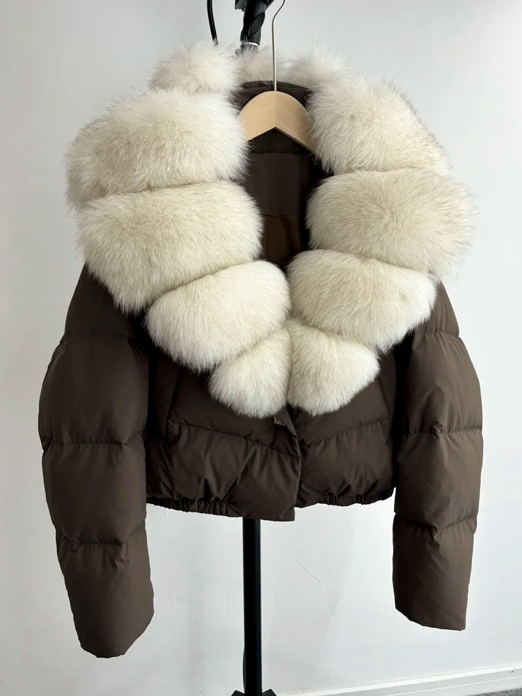 ''Alai'' Natural Fox Fur Coat