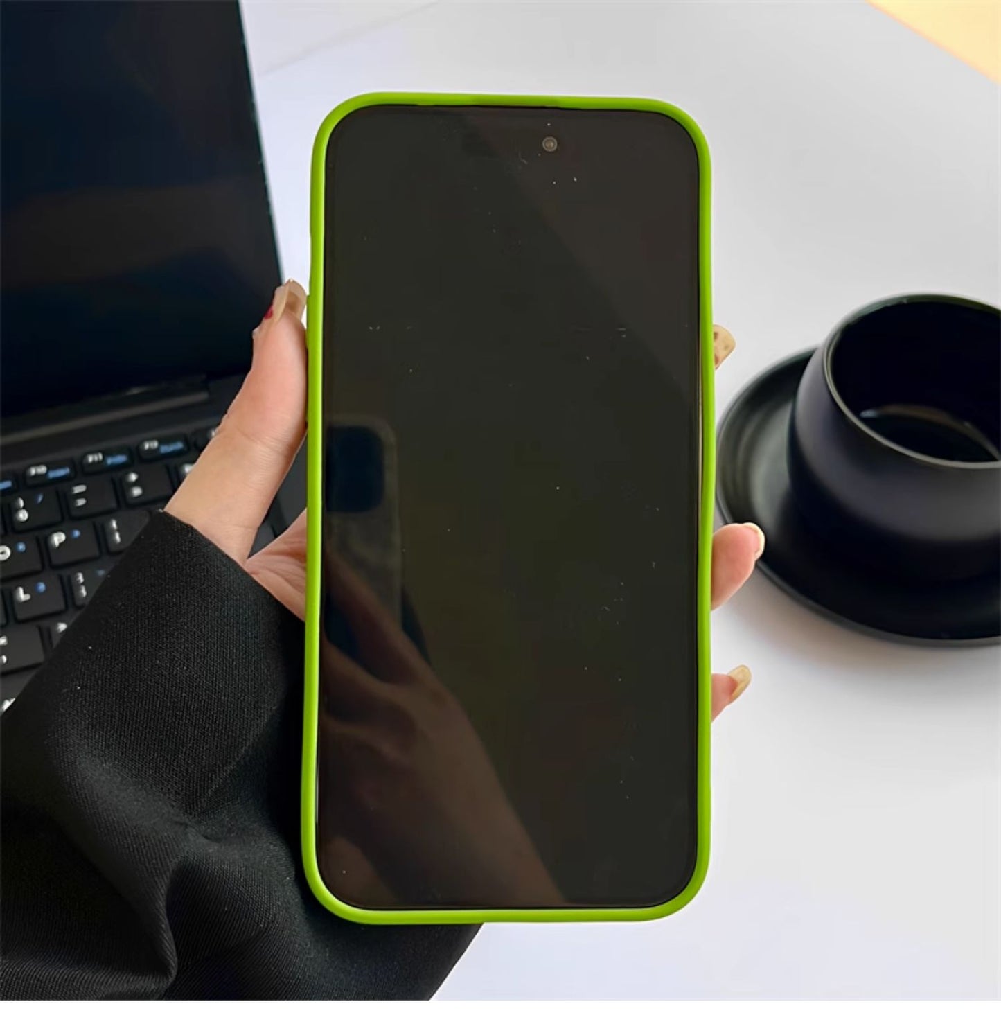 '' Love Cycle'' Silicone Ruffled Phone Case