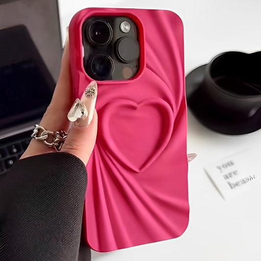 '' Love Cycle'' Silicone Ruffled Phone Case