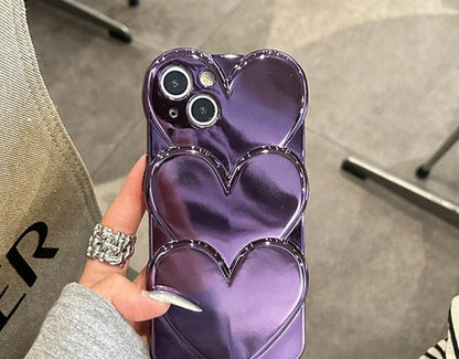 '' Love Me Not'' Luxury Heart Case For iPhone