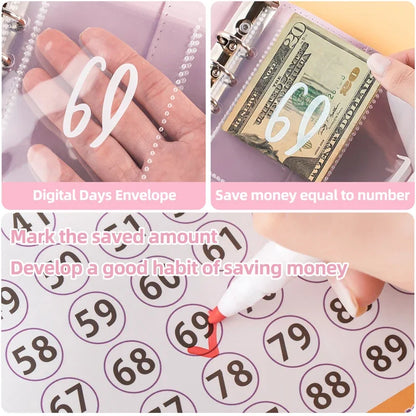 LETS SAVE! 100 Envelope Savings Challenge (Physical Copy)