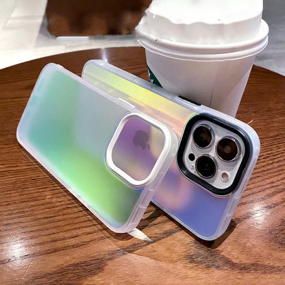 Frosty Anti Shock Laser Matte Case For iPhone