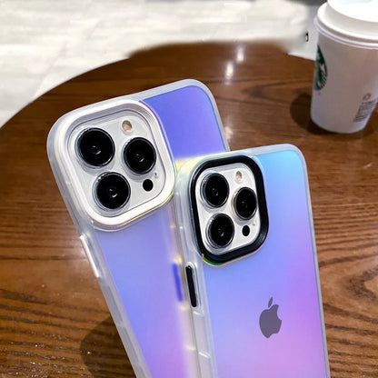Frosty Anti Shock Laser Matte Case For iPhone