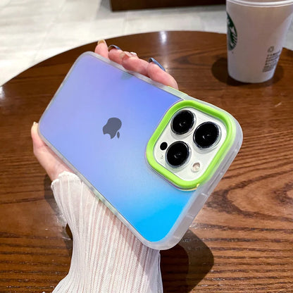 Frosty Anti Shock Laser Matte Case For iPhone
