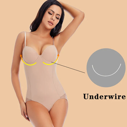 ''Shape Me Up'' Underwire Stretch Shapewear Bodysuit